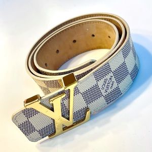 AUTHENTIC LV INITIALES 40MM BELT - DAMIER …